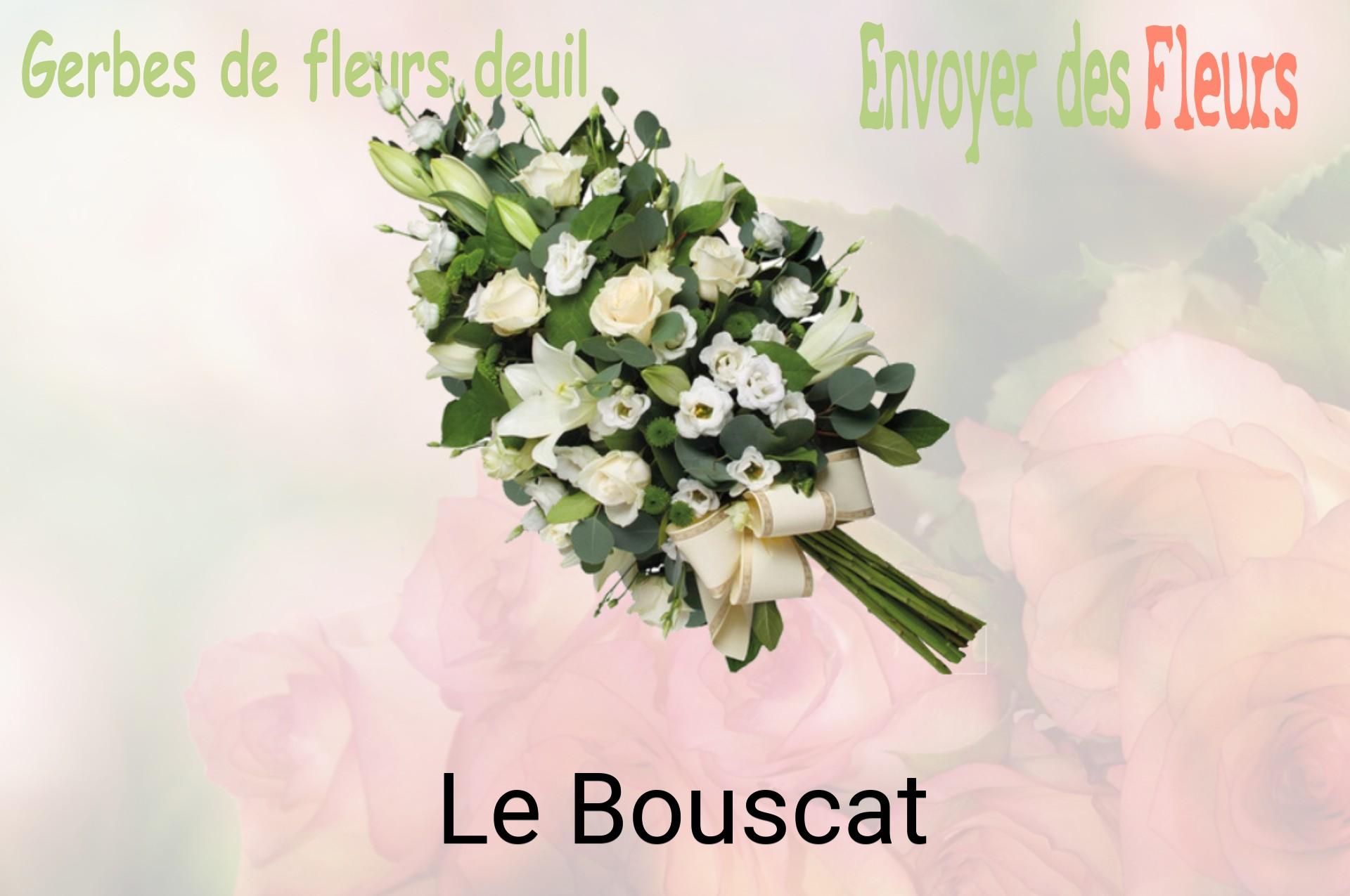 Gerbe de fleurs de deuil livrée à Le Bouscat